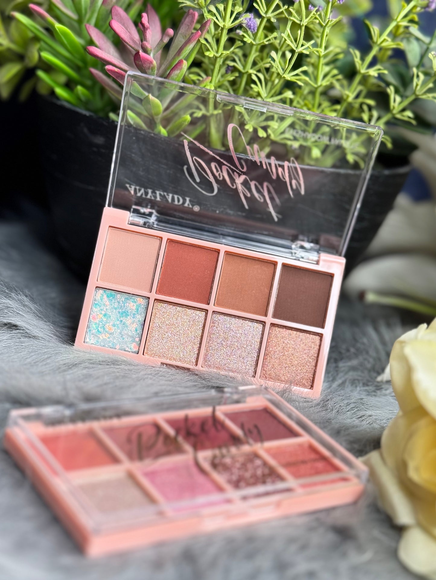 8-Color Mini Eyeshadow Palette | Neutral Shades | ANYLADY