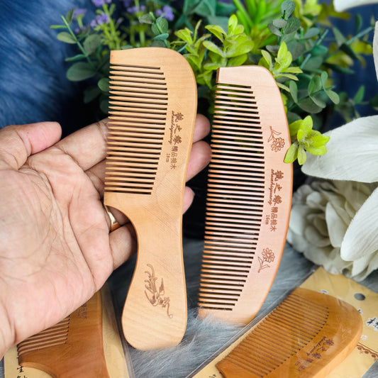 Wooden Comb for Gentle Hair Detangling - EcoHair