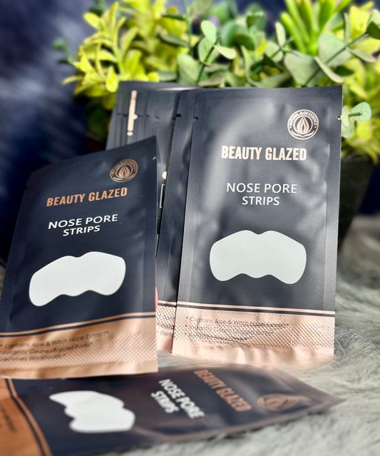 Beauty Glazed Nose Strips - Charcoal Infused for Blackhead Removal